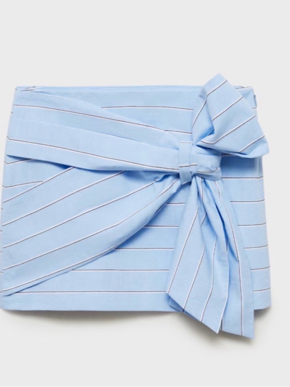 Mango blue striped skirt